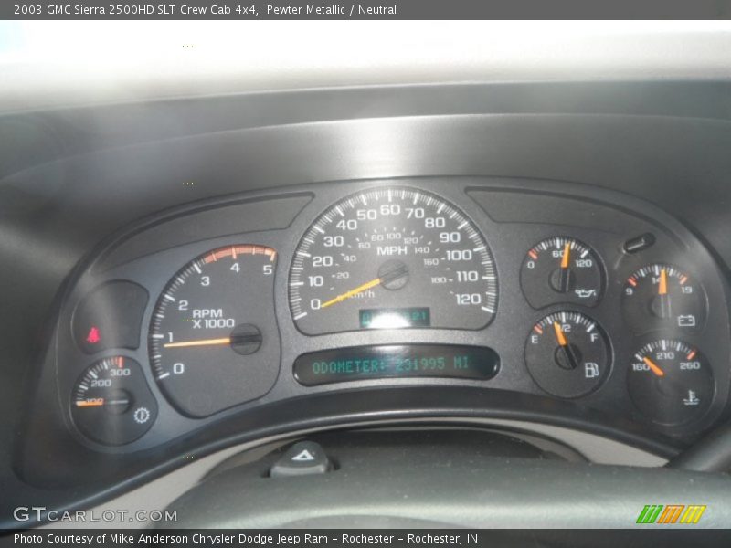 Pewter Metallic / Neutral 2003 GMC Sierra 2500HD SLT Crew Cab 4x4