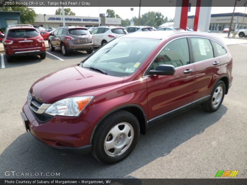 Tango Red Pearl / Gray 2010 Honda CR-V LX