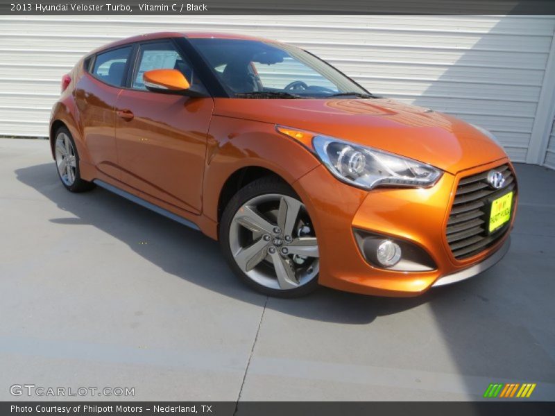 Vitamin C / Black 2013 Hyundai Veloster Turbo