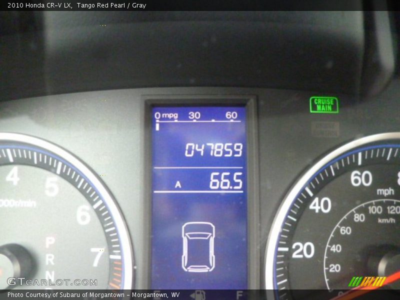 Tango Red Pearl / Gray 2010 Honda CR-V LX
