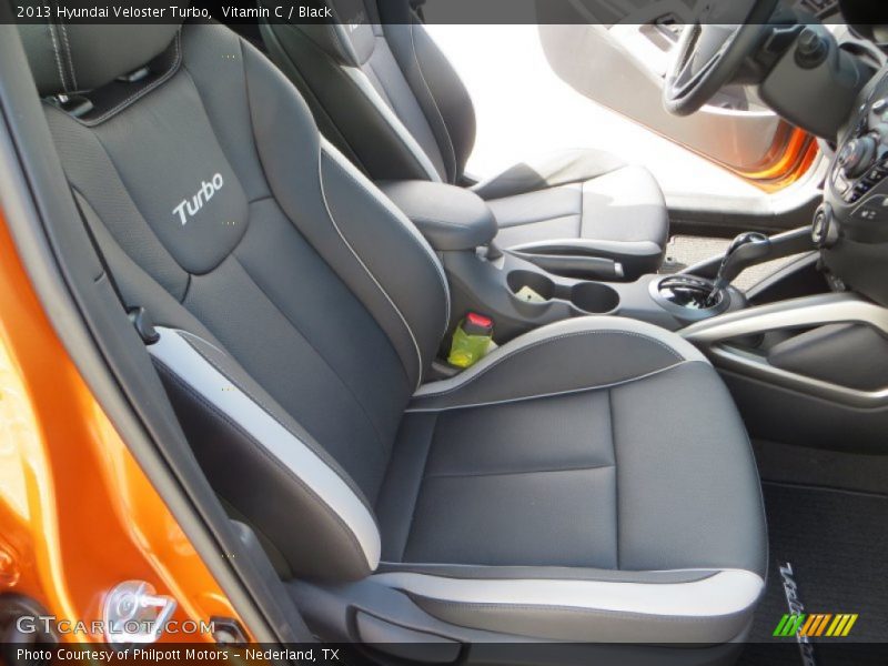 Vitamin C / Black 2013 Hyundai Veloster Turbo