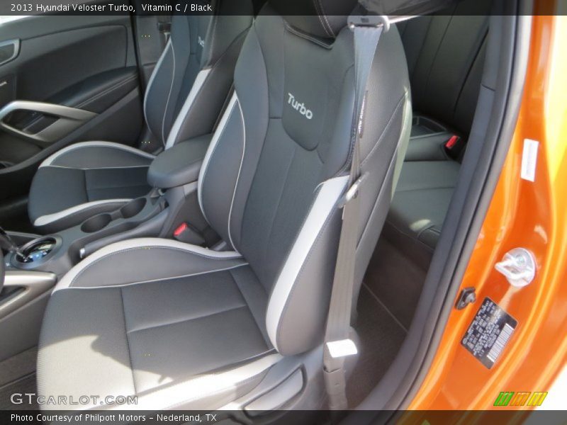 Vitamin C / Black 2013 Hyundai Veloster Turbo