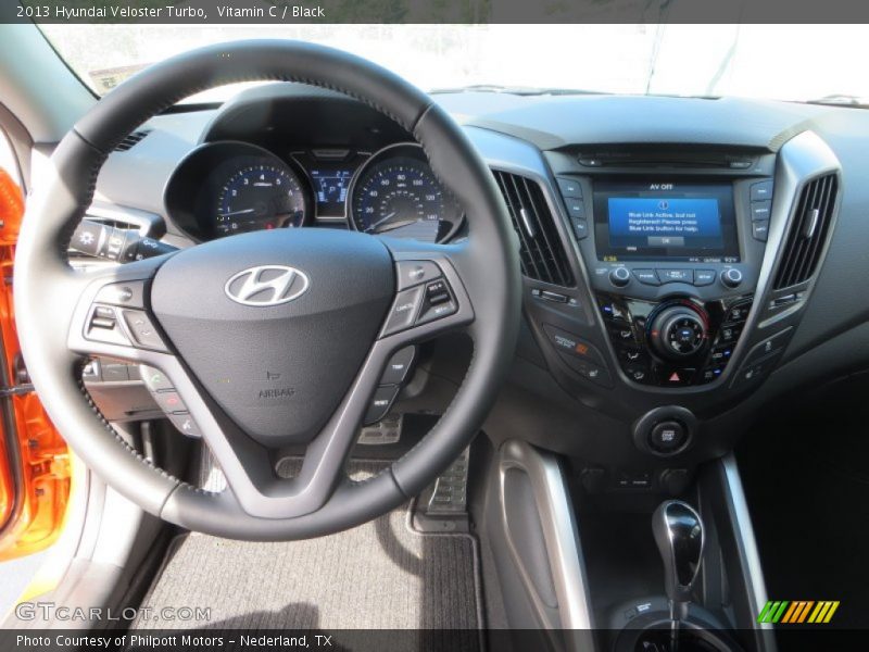 Vitamin C / Black 2013 Hyundai Veloster Turbo