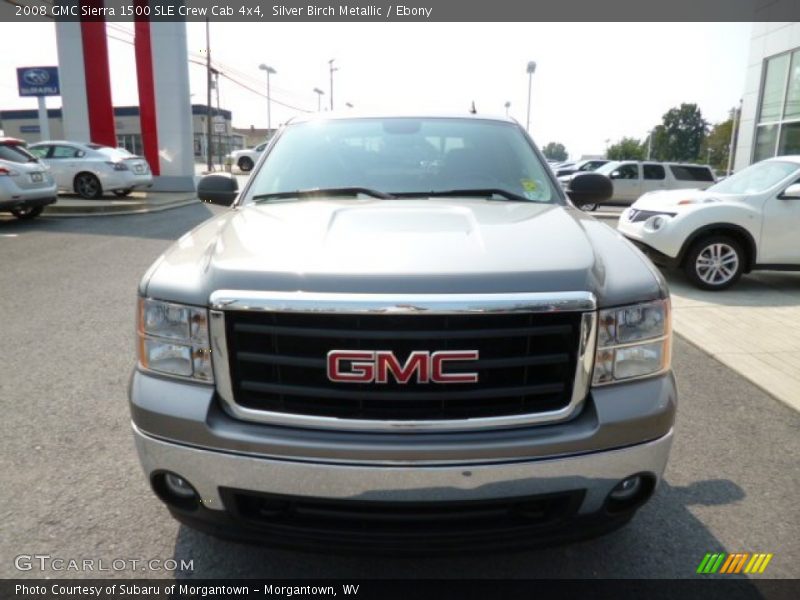 Silver Birch Metallic / Ebony 2008 GMC Sierra 1500 SLE Crew Cab 4x4