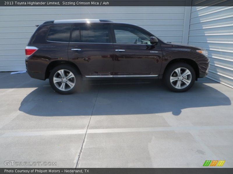 Sizzling Crimson Mica / Ash 2013 Toyota Highlander Limited