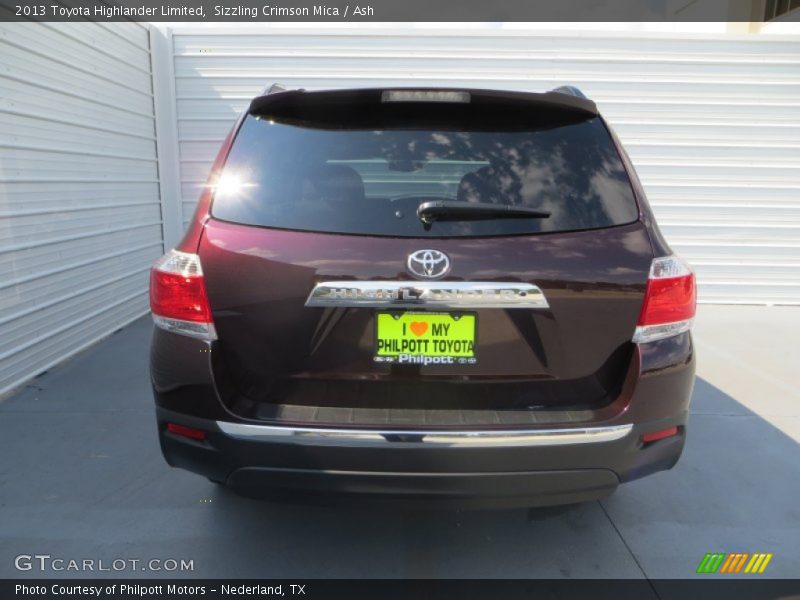 Sizzling Crimson Mica / Ash 2013 Toyota Highlander Limited