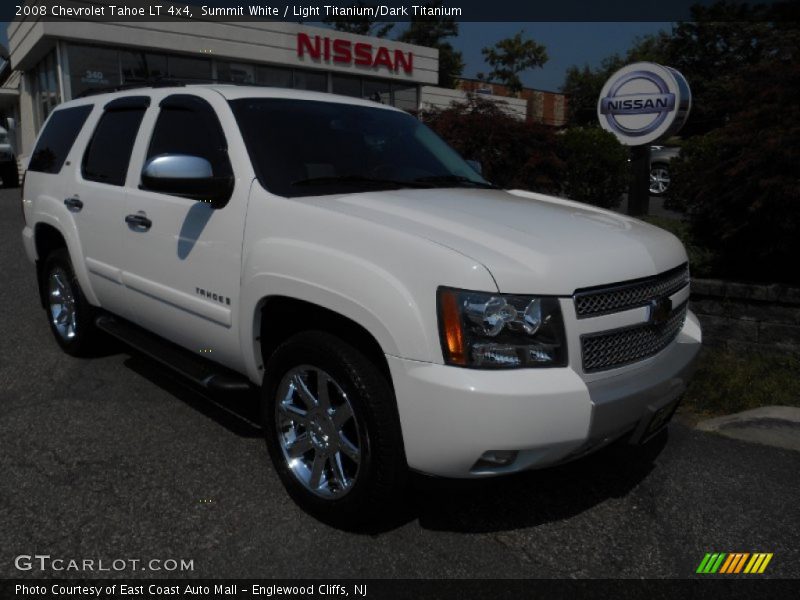 Summit White / Light Titanium/Dark Titanium 2008 Chevrolet Tahoe LT 4x4