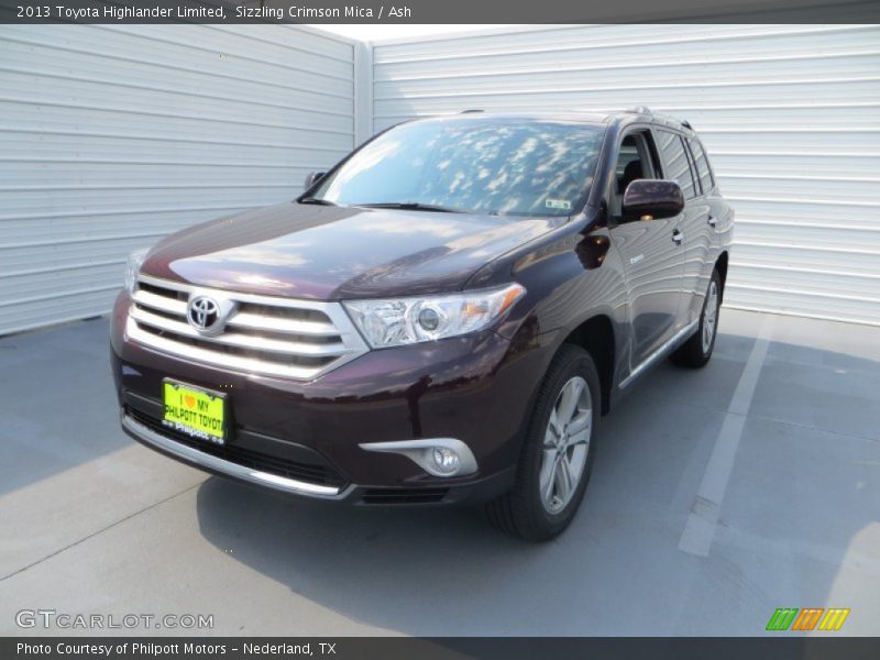 Sizzling Crimson Mica / Ash 2013 Toyota Highlander Limited