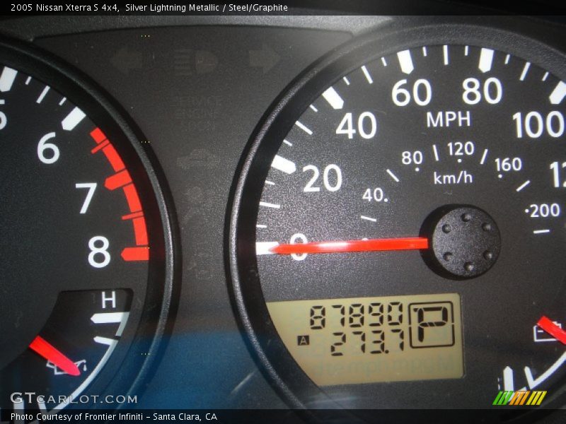 Silver Lightning Metallic / Steel/Graphite 2005 Nissan Xterra S 4x4