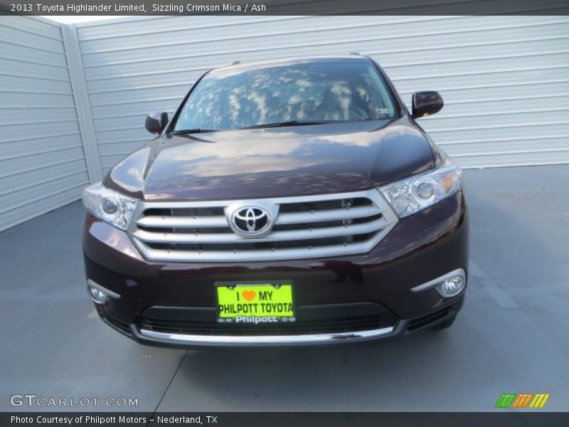 Sizzling Crimson Mica / Ash 2013 Toyota Highlander Limited