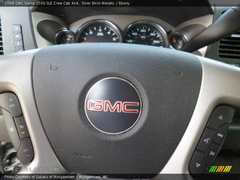 Silver Birch Metallic / Ebony 2008 GMC Sierra 1500 SLE Crew Cab 4x4