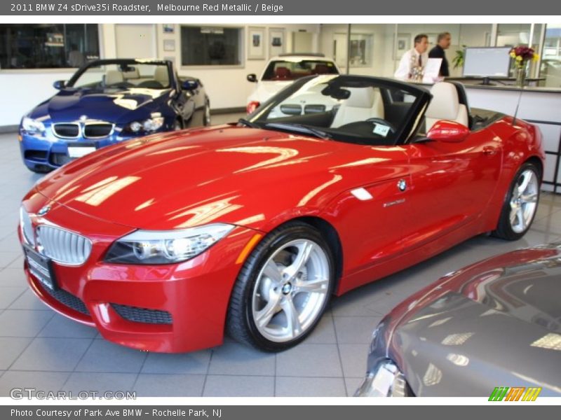 Melbourne Red Metallic / Beige 2011 BMW Z4 sDrive35i Roadster