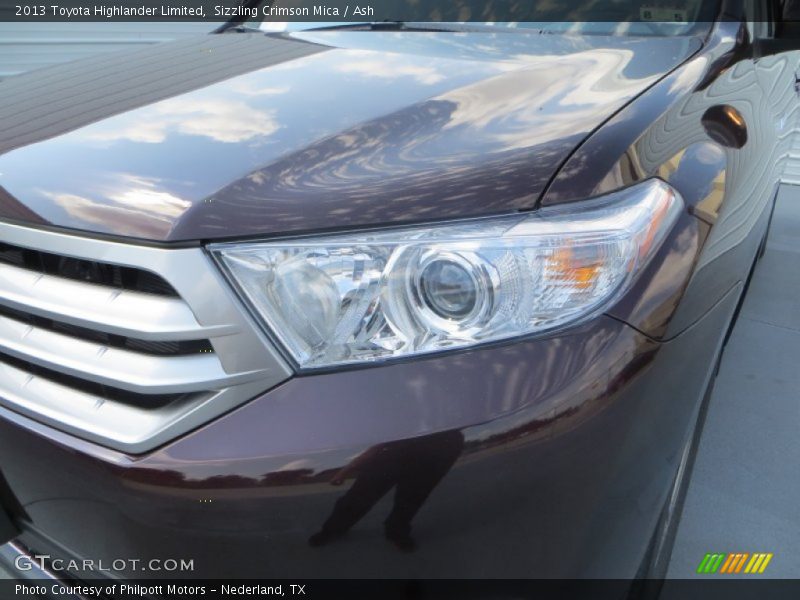 Sizzling Crimson Mica / Ash 2013 Toyota Highlander Limited