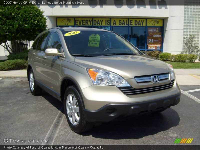 Borrego Beige Metallic / Ivory 2007 Honda CR-V EX-L