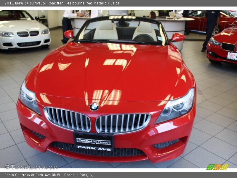 Melbourne Red Metallic / Beige 2011 BMW Z4 sDrive35i Roadster