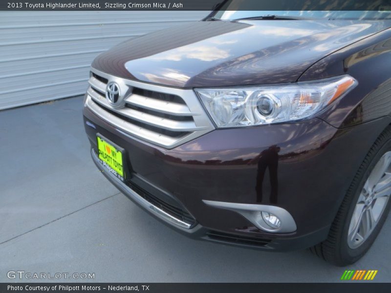 Sizzling Crimson Mica / Ash 2013 Toyota Highlander Limited