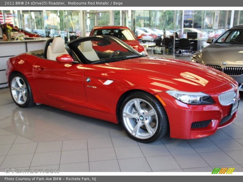 Melbourne Red Metallic / Beige 2011 BMW Z4 sDrive35i Roadster