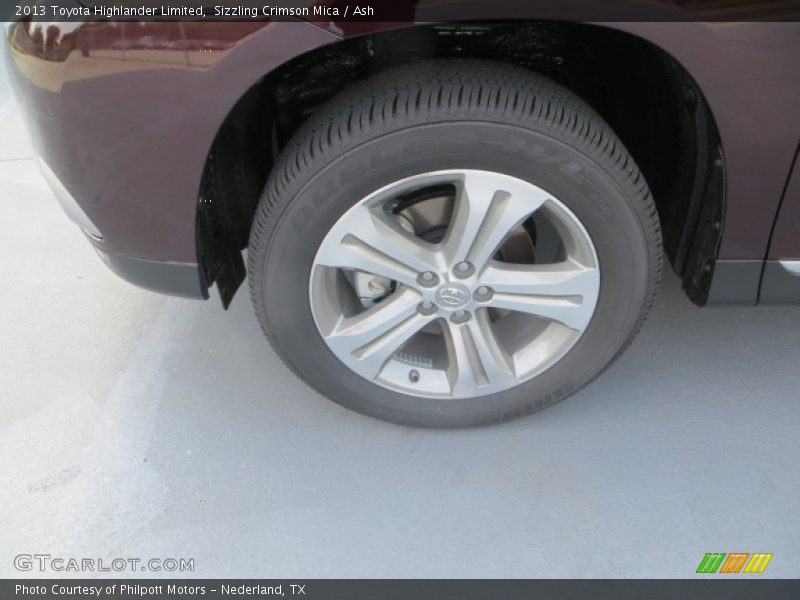 Sizzling Crimson Mica / Ash 2013 Toyota Highlander Limited