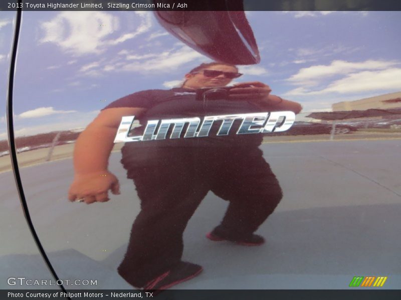 Sizzling Crimson Mica / Ash 2013 Toyota Highlander Limited