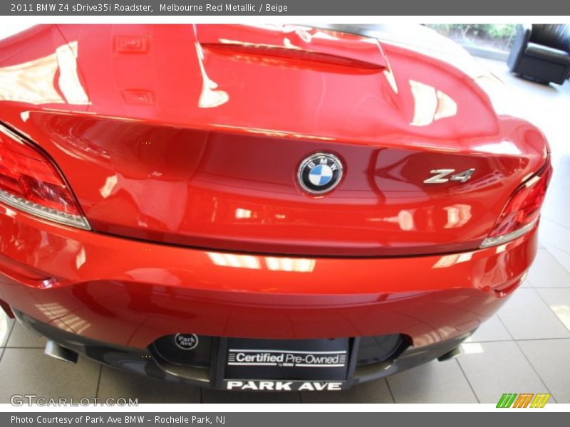 Melbourne Red Metallic / Beige 2011 BMW Z4 sDrive35i Roadster