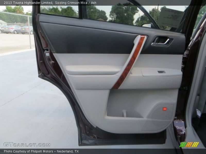 Sizzling Crimson Mica / Ash 2013 Toyota Highlander Limited