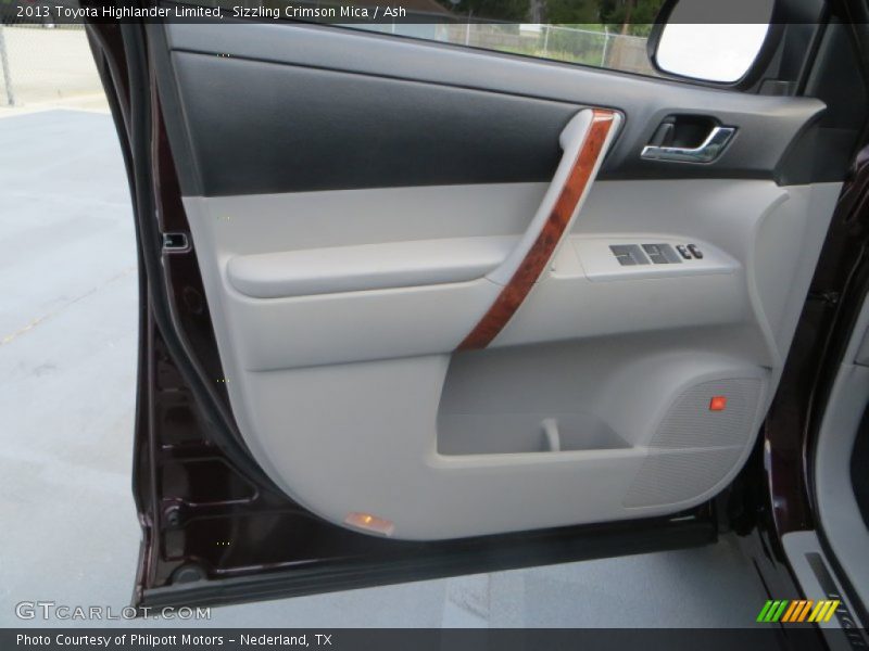 Sizzling Crimson Mica / Ash 2013 Toyota Highlander Limited