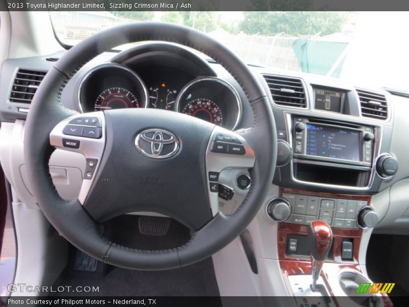 Sizzling Crimson Mica / Ash 2013 Toyota Highlander Limited