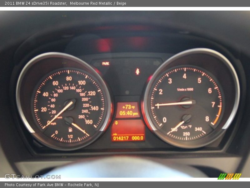 Melbourne Red Metallic / Beige 2011 BMW Z4 sDrive35i Roadster