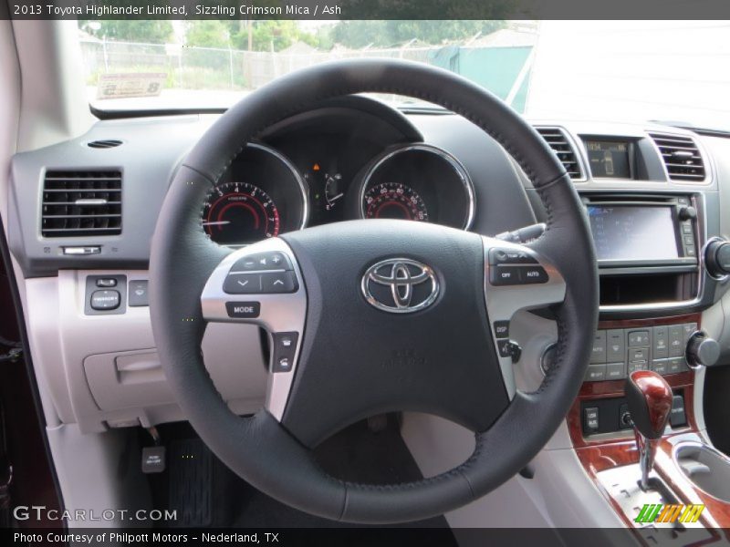 Sizzling Crimson Mica / Ash 2013 Toyota Highlander Limited