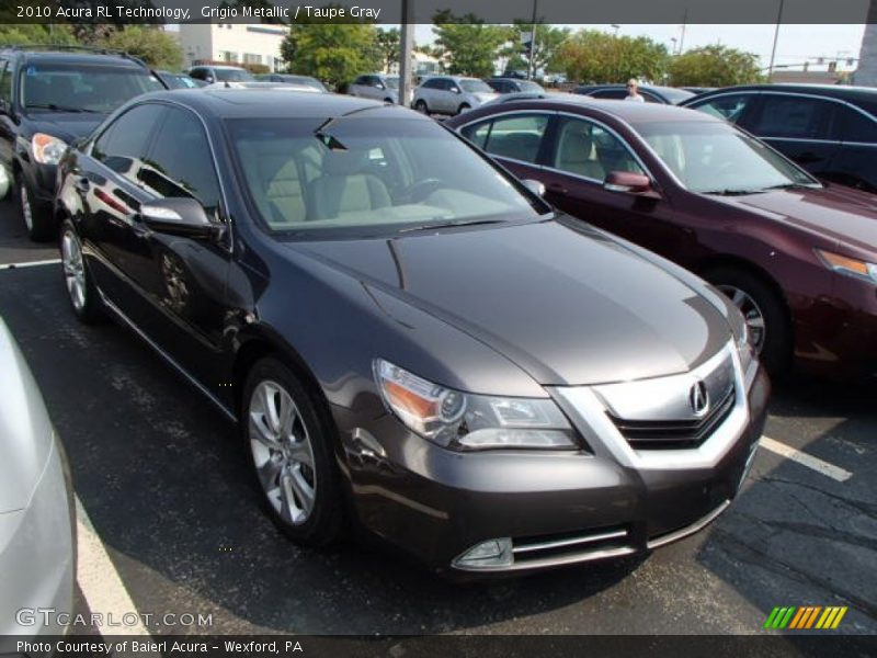 Grigio Metallic / Taupe Gray 2010 Acura RL Technology