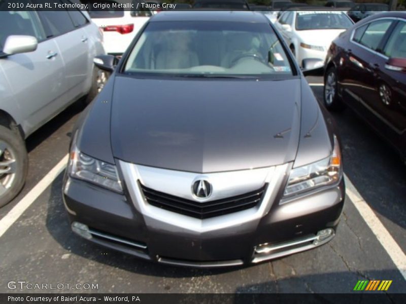 Grigio Metallic / Taupe Gray 2010 Acura RL Technology