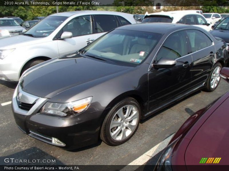 Grigio Metallic / Taupe Gray 2010 Acura RL Technology