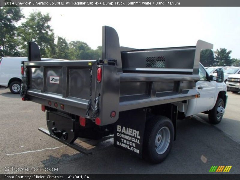 Summit White / Dark Titanium 2014 Chevrolet Silverado 3500HD WT Regular Cab 4x4 Dump Truck