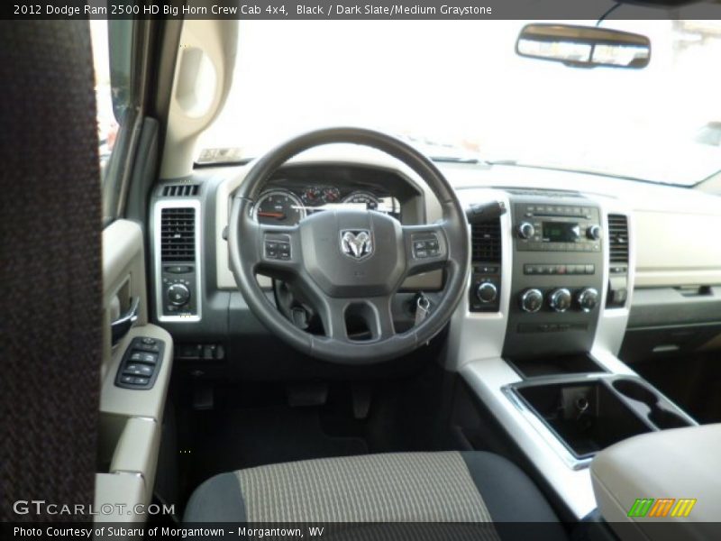 Black / Dark Slate/Medium Graystone 2012 Dodge Ram 2500 HD Big Horn Crew Cab 4x4