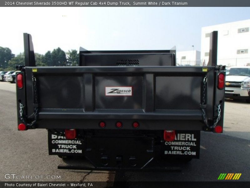 Summit White / Dark Titanium 2014 Chevrolet Silverado 3500HD WT Regular Cab 4x4 Dump Truck