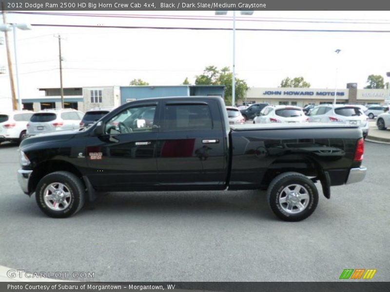 Black / Dark Slate/Medium Graystone 2012 Dodge Ram 2500 HD Big Horn Crew Cab 4x4