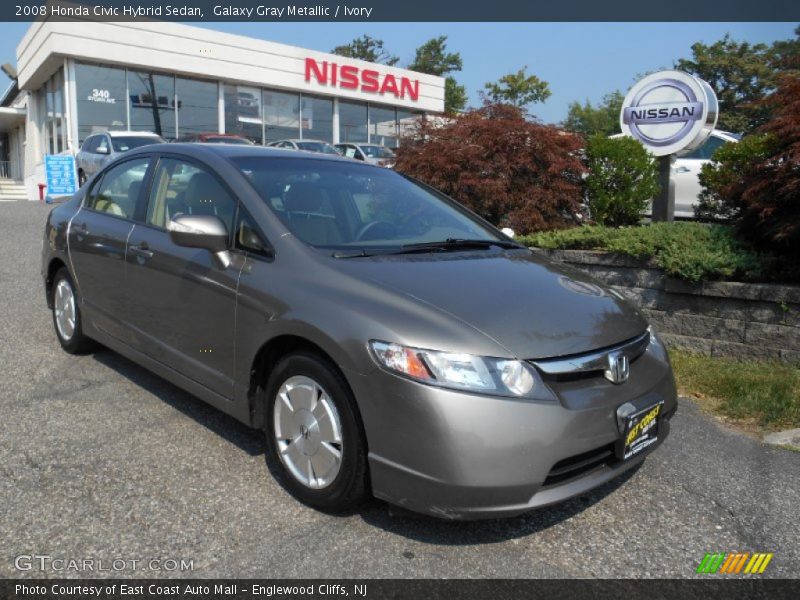 Galaxy Gray Metallic / Ivory 2008 Honda Civic Hybrid Sedan