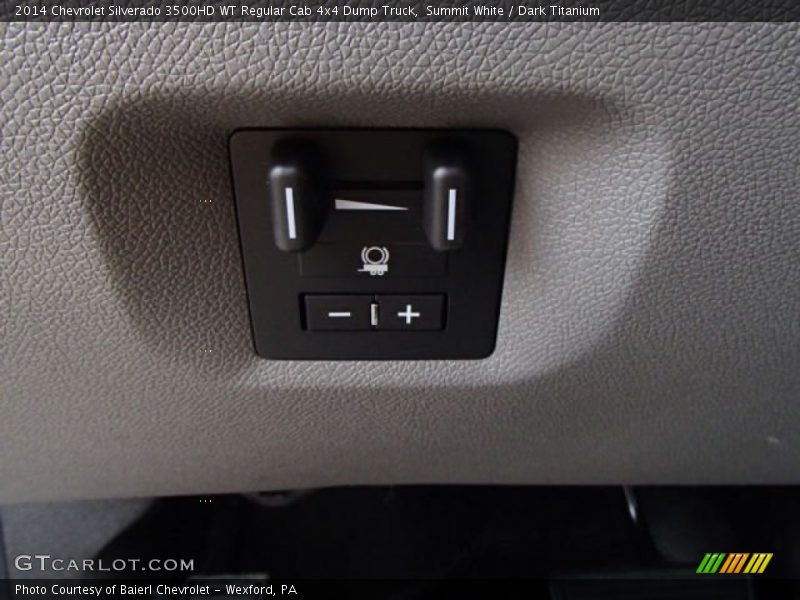 Controls of 2014 Silverado 3500HD WT Regular Cab 4x4 Dump Truck