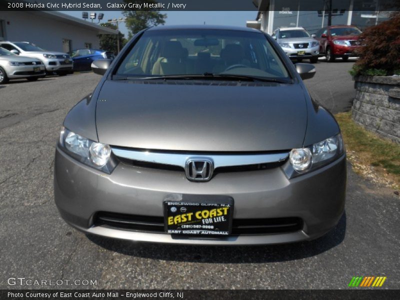 Galaxy Gray Metallic / Ivory 2008 Honda Civic Hybrid Sedan