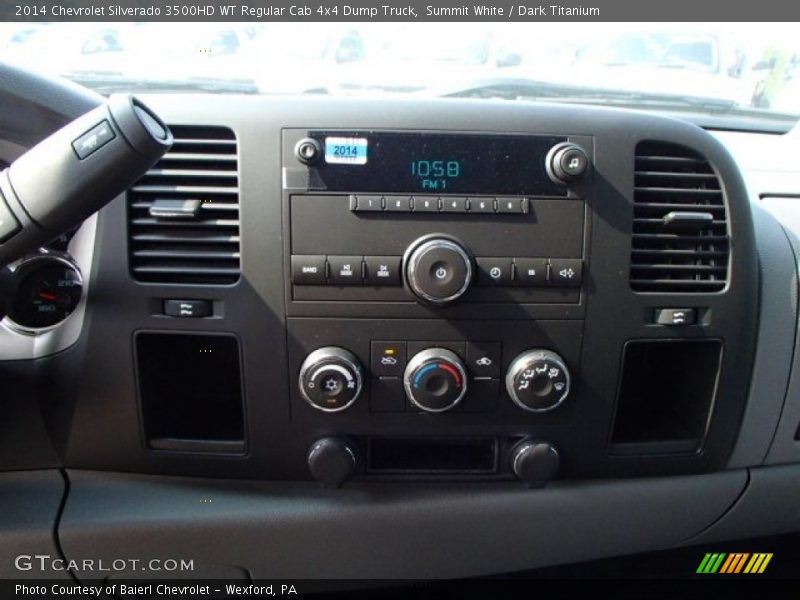 Controls of 2014 Silverado 3500HD WT Regular Cab 4x4 Dump Truck