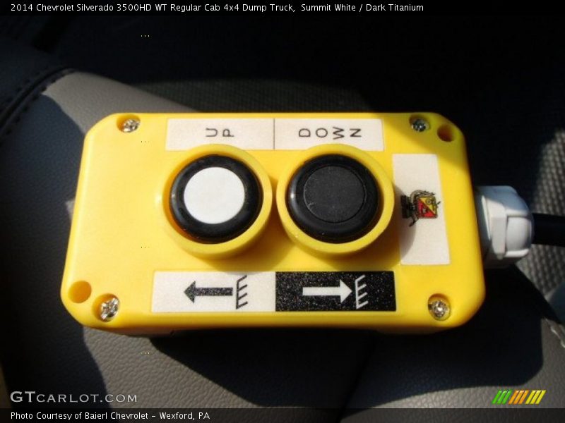 Summit White / Dark Titanium 2014 Chevrolet Silverado 3500HD WT Regular Cab 4x4 Dump Truck