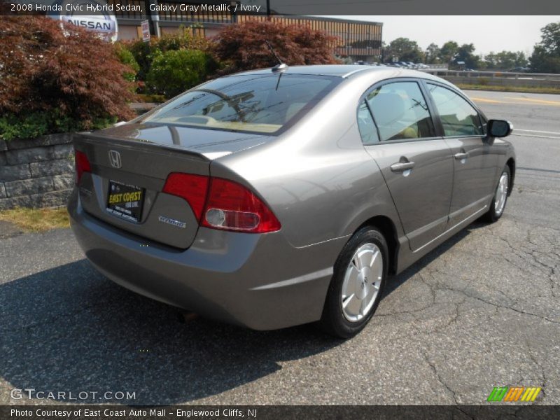 Galaxy Gray Metallic / Ivory 2008 Honda Civic Hybrid Sedan
