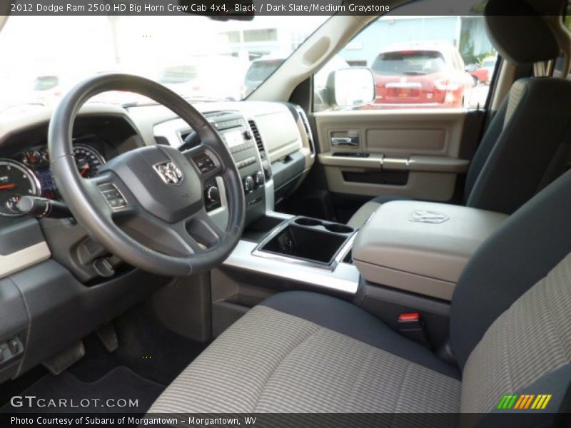 Black / Dark Slate/Medium Graystone 2012 Dodge Ram 2500 HD Big Horn Crew Cab 4x4