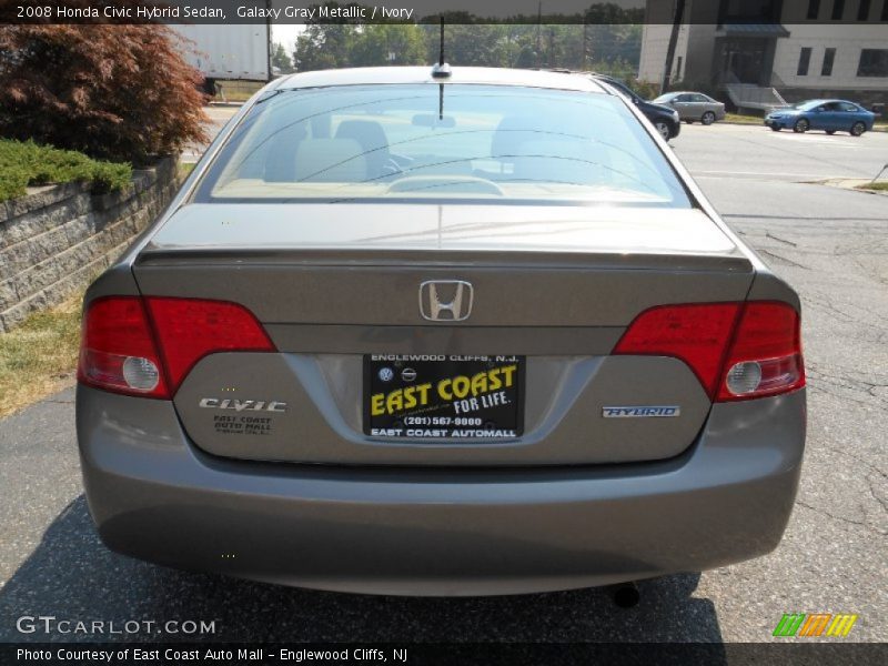 Galaxy Gray Metallic / Ivory 2008 Honda Civic Hybrid Sedan