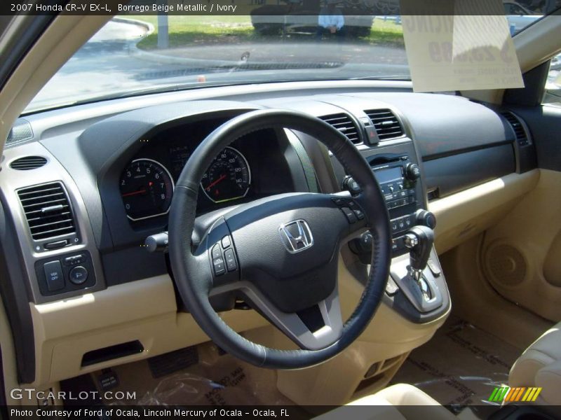 Borrego Beige Metallic / Ivory 2007 Honda CR-V EX-L
