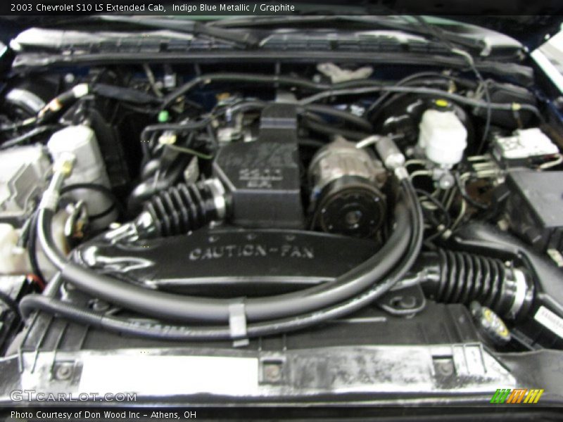 Indigo Blue Metallic / Graphite 2003 Chevrolet S10 LS Extended Cab