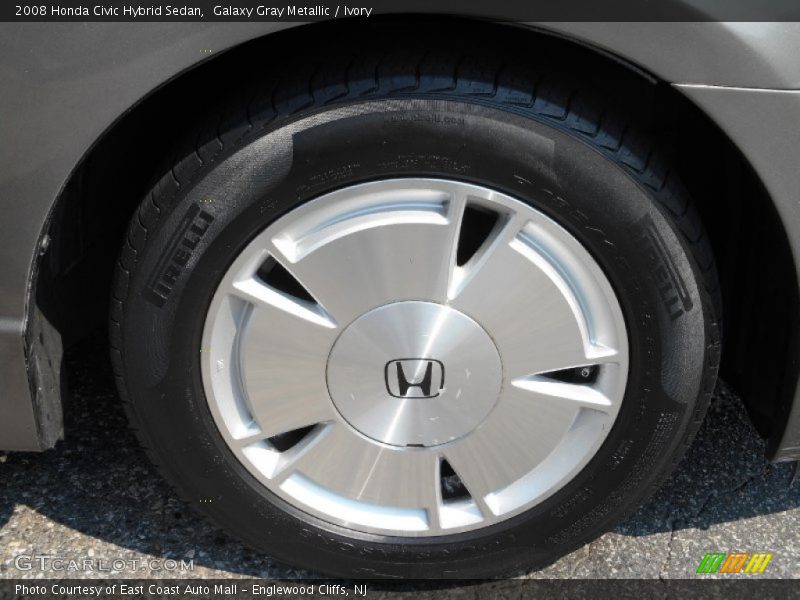 Galaxy Gray Metallic / Ivory 2008 Honda Civic Hybrid Sedan