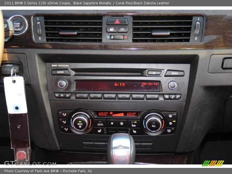 Black Sapphire Metallic / Coral Red/Black Dakota Leather 2011 BMW 3 Series 328i xDrive Coupe