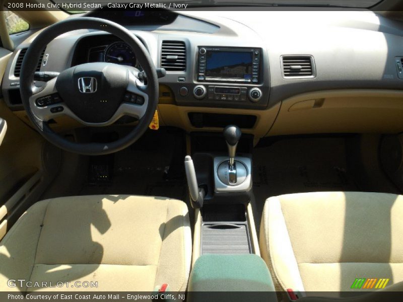 Galaxy Gray Metallic / Ivory 2008 Honda Civic Hybrid Sedan