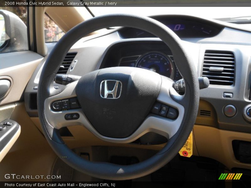 Galaxy Gray Metallic / Ivory 2008 Honda Civic Hybrid Sedan